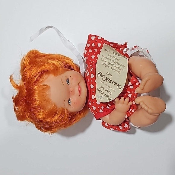 VINTAGE WITH TAGS 1962 GOEBEL Hummel CHARLOT BYJ VINYL DOLL  RED HAIR FRECKLES - Picture 1 of 7